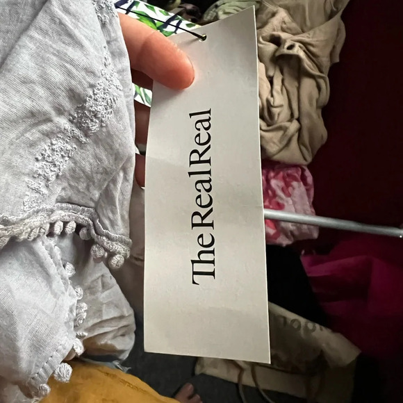 Isabel Marant Etoile Alea Ruffled Blouse in Light Blue Grey Cotton, size 34 - Picture 8 of 8